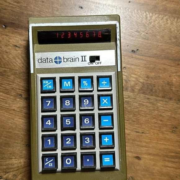 VTG Calfax data brain II calculator yellow/olive color - Picture 12 of 12